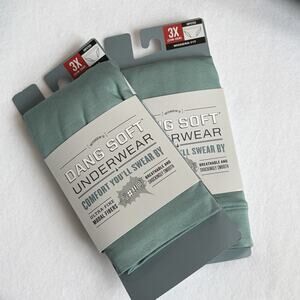 Duluth Trading Dang Soft Hipster Underwear 2 Pairs Women’s 3XL (24W-2W) Green